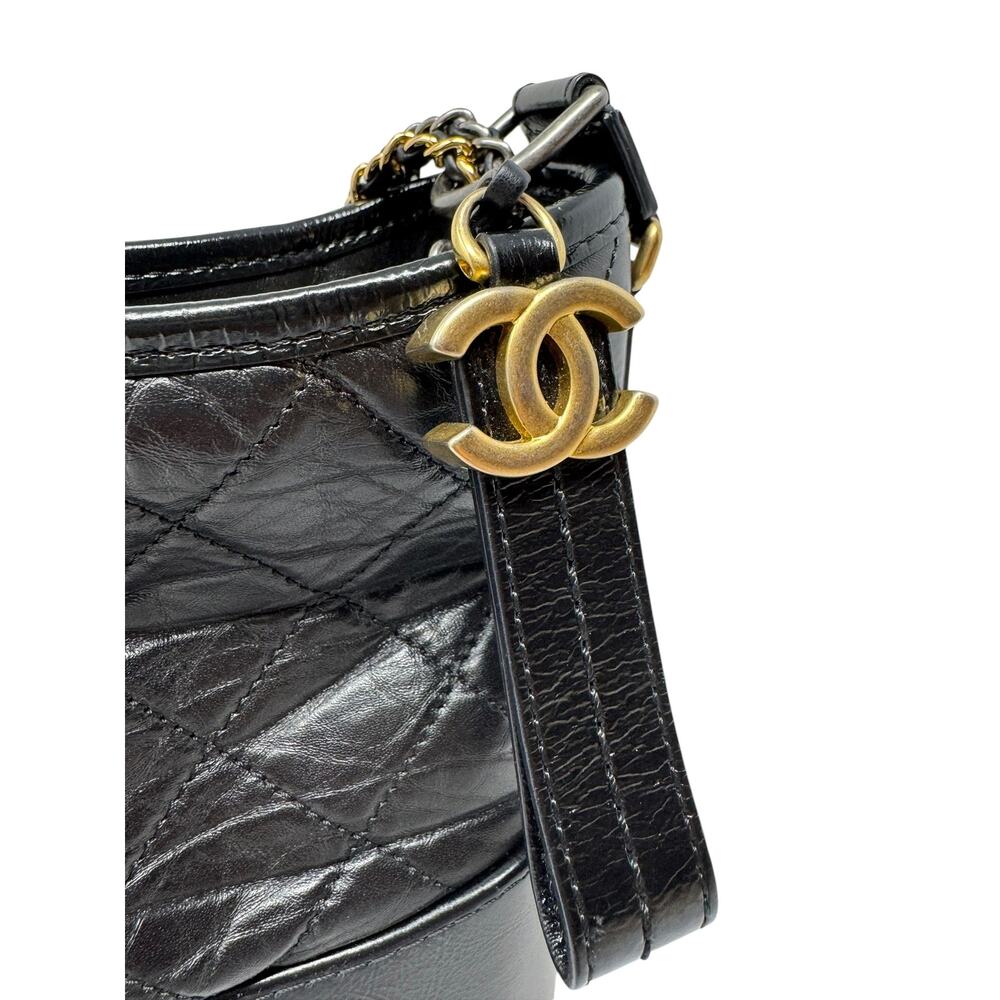 ✨🛍️ Chanel Small Black Quilted Leather Gabrielle Hobo Bag - Picture 7 of 11
